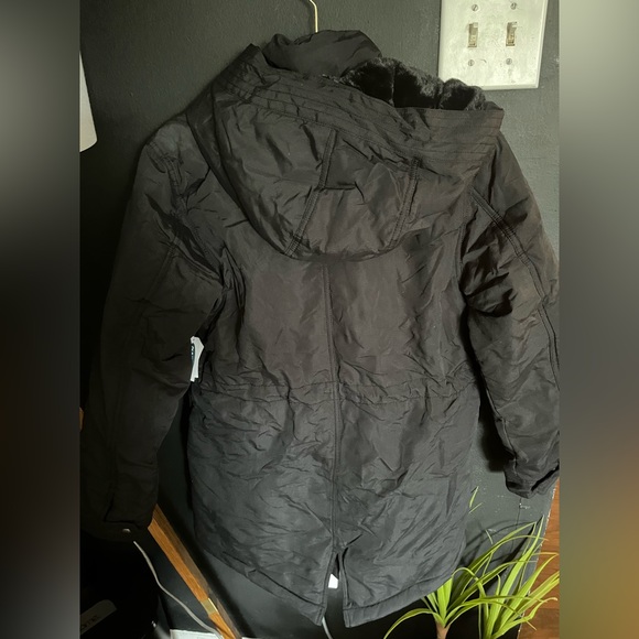 NWT OLD NAVY Faux-Fur Lined Hooded Parka Coat for Women Size S Heavyweight - Picture 8 of 8